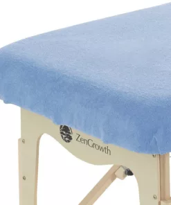 Badstof Hoeslaken Massagetafel zonder uitsparing - Lichtblauw