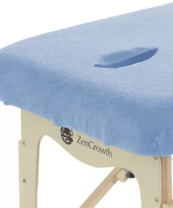 Badstof Hoeslaken Massagetafel met uitsparing ZENGROWTH - Lichtblauw
