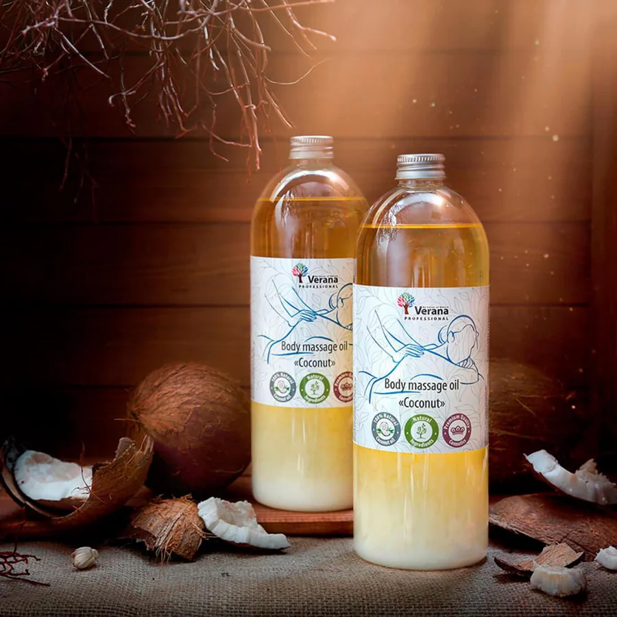 Verana 100% natuurlijke Massageolie Kokos 250ml-2