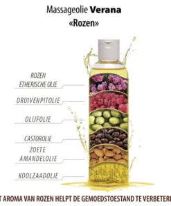 Alternative view of Verana 100% natuurlijke Massageolie Rozen 1l