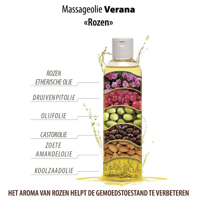 Verana 100% natuurlijke Massageolie Rozen