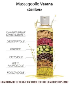 Verana Massageolie Gember 1l3