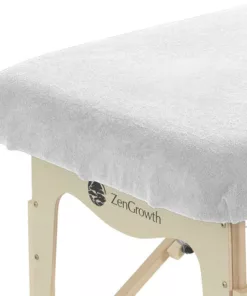 Badstof Hoeslaken Massagetafel zonder uitsparing - Wit