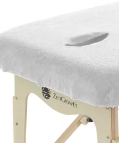 Badstof Hoeslaken Massagetafel met uitsparing ZENGROWTH - Wit