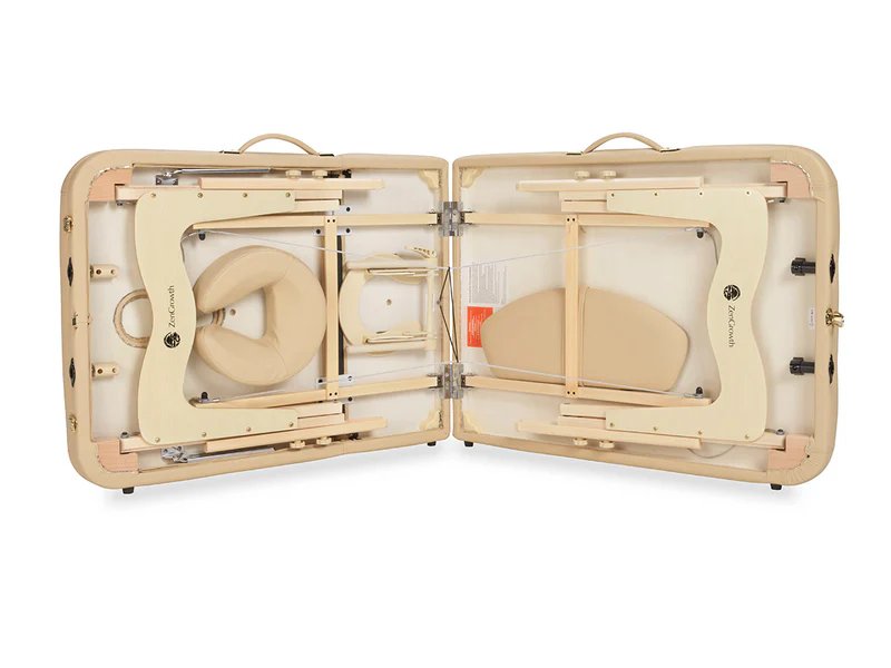 ZENGROWTH Inklapbare Massagetafel Nimman Beige-2