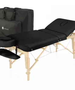 ZENGROWTH Inklapbare Massagetafel Nimman Zwart 71cm