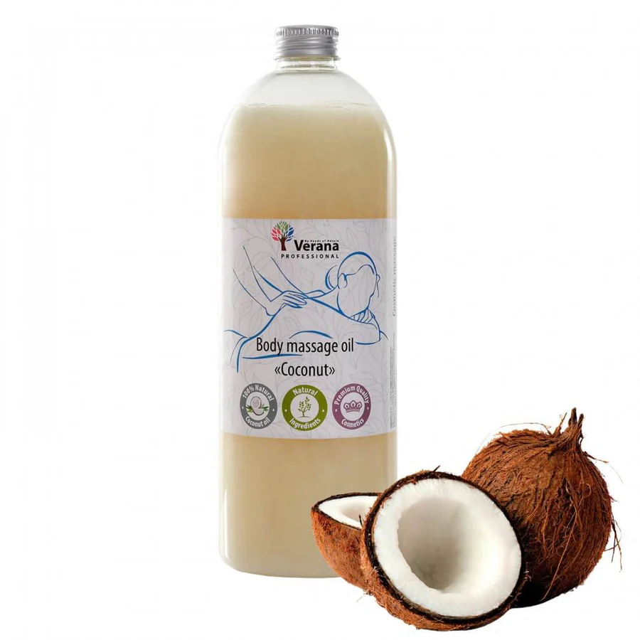 Verana 100% natuurlijke Massageolie Kokos 1l
