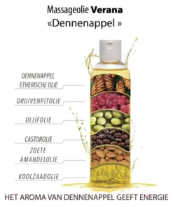 Verana 100% natuurlijke Massageolie Dennenappel