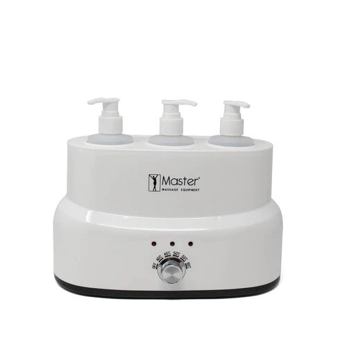 Massageolieverwarmer 3 flessen
