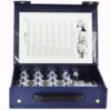 Cuppingset met 17 cuppingbekers met pomp